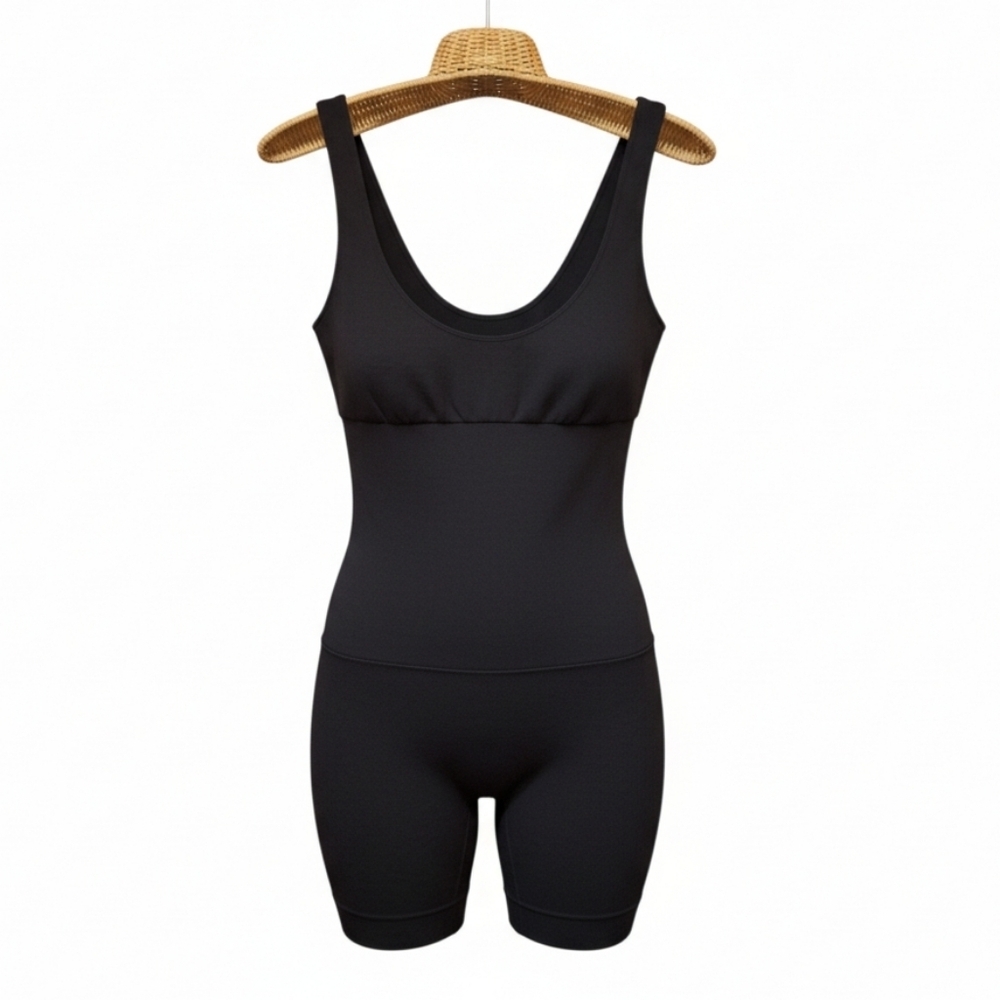 Under Where Black Women's Shapewear Bodysuit Plus Size 1X Open Crotch Slimming